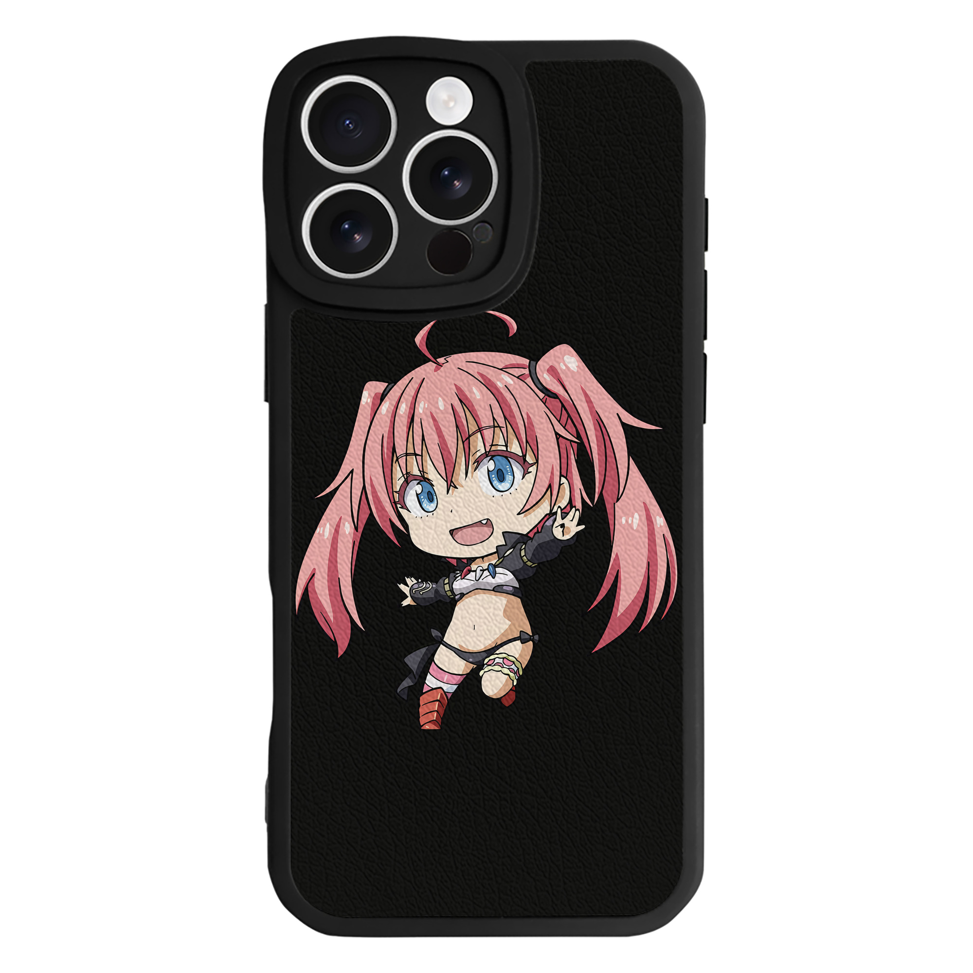 （画像用） 転スラ Regarding Reincarnated to Slime 【iPhone 16シリーズ対応】シリコンスマホケース（レザー調） 材質：シリコン